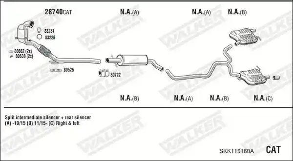 WALKER SKK115160A