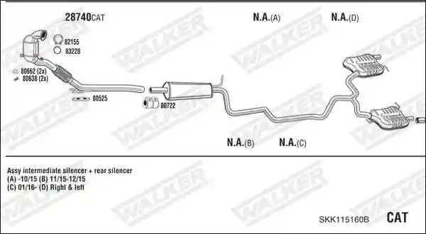 WALKER SKK115160B