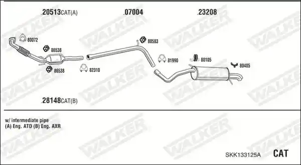 WALKER SKK133125A