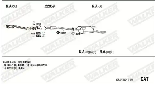 WALKER SUH15434A