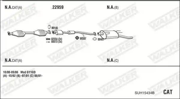 WALKER SUH15434B