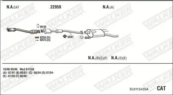 WALKER SUH15435A
