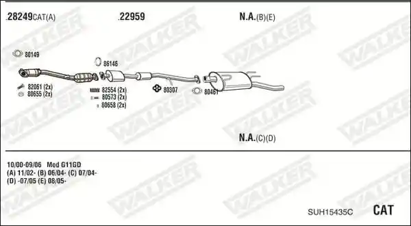 WALKER SUH15435C