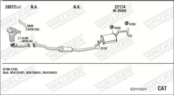 WALKER SZH15524