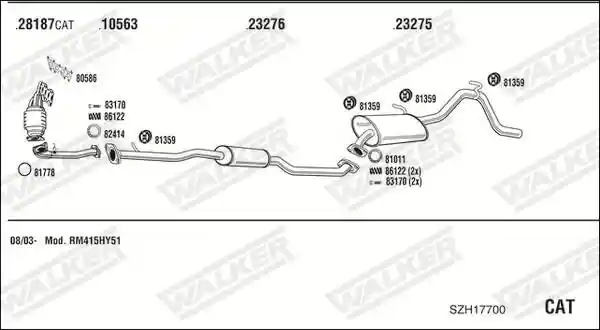 WALKER SZH17700