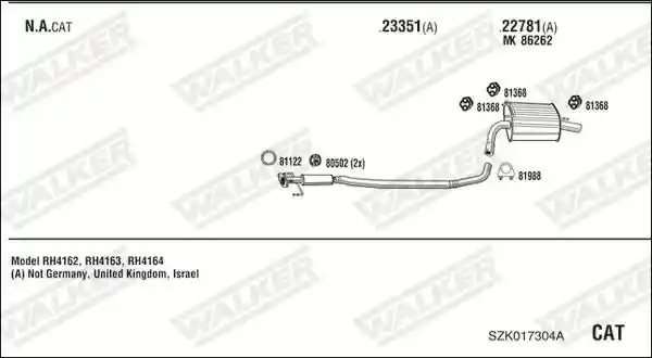 WALKER SZK017304A