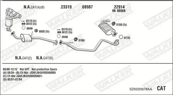 WALKER SZK020678AA