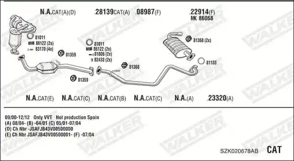 WALKER SZK020678AB