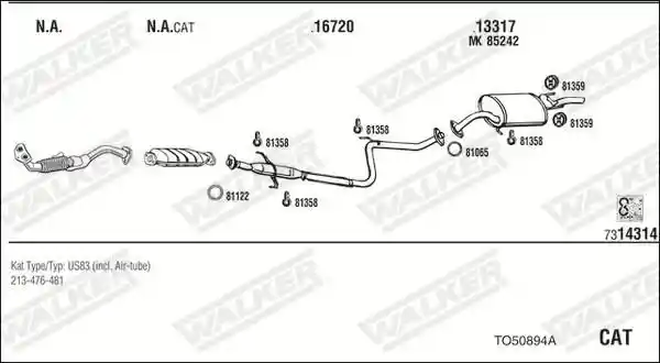 WALKER TO50894A
