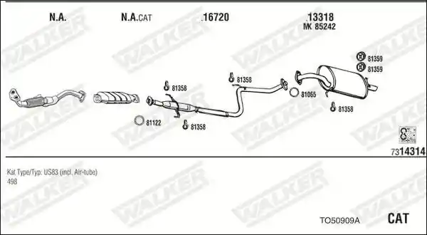 WALKER TO50909A