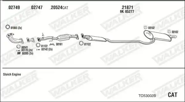WALKER TO53002B