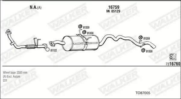 WALKER TO87005