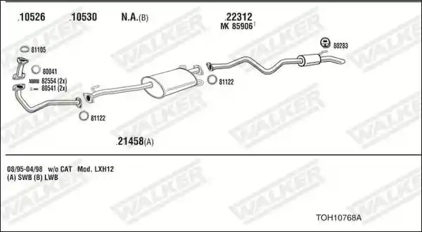 WALKER TOH10768A