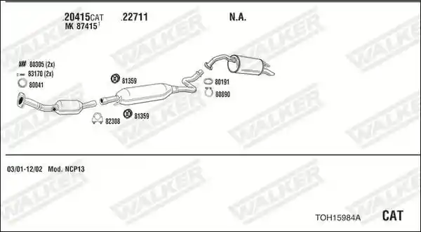 WALKER TOH15984A