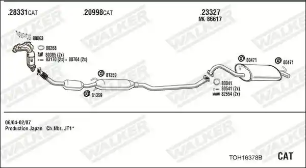 WALKER TOH16378B