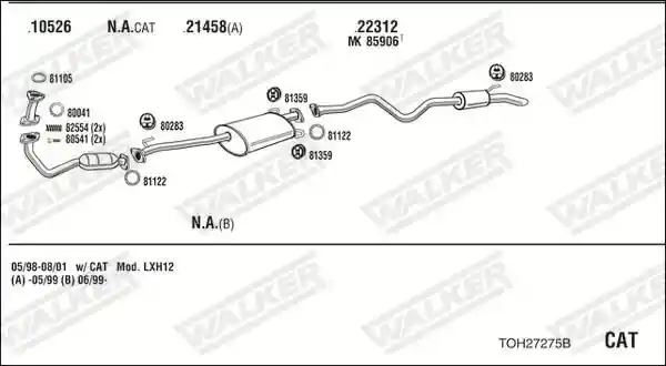 WALKER TOH27275B