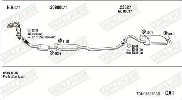 WALKER TOK016379AB