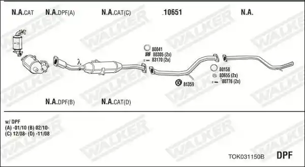 WALKER TOK031150B