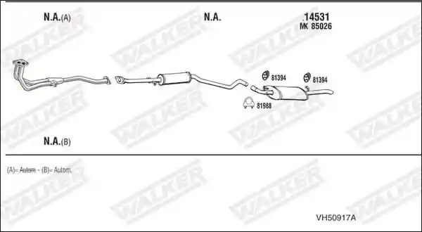 WALKER VH50917A