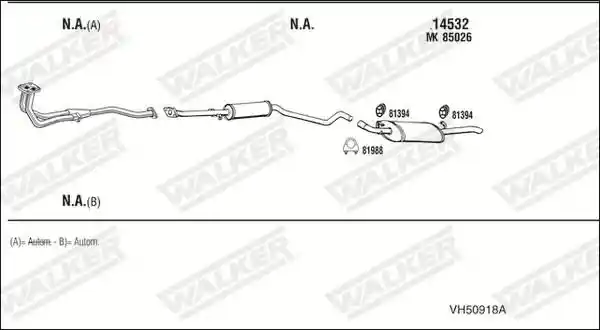 WALKER VH50918A