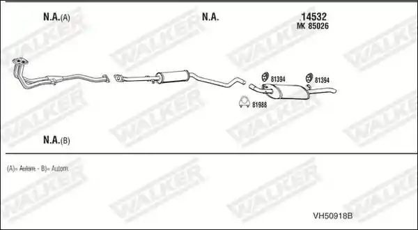 WALKER VH50918B