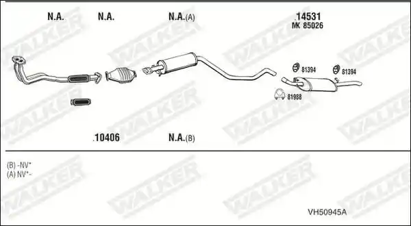 WALKER VH50945A
