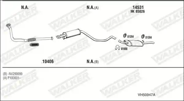 WALKER VH50947A