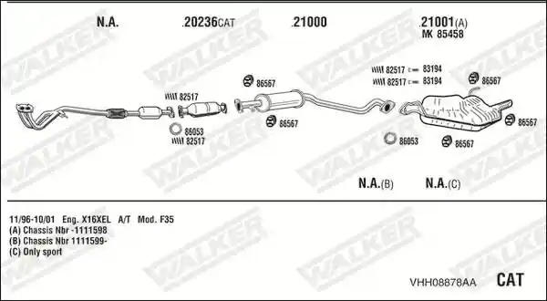 WALKER VHH08878AA