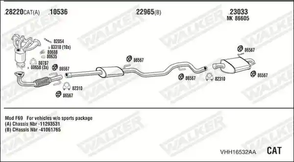 WALKER VHH16532AA