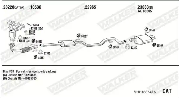 WALKER VHH16874AA