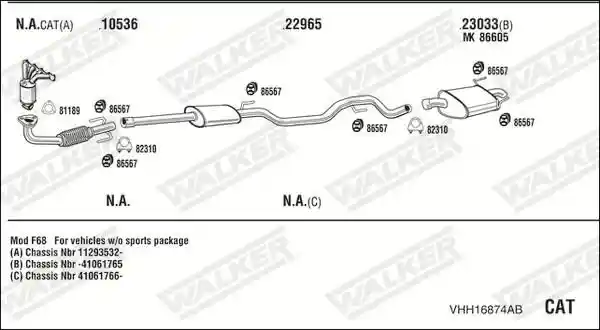 WALKER VHH16874AB