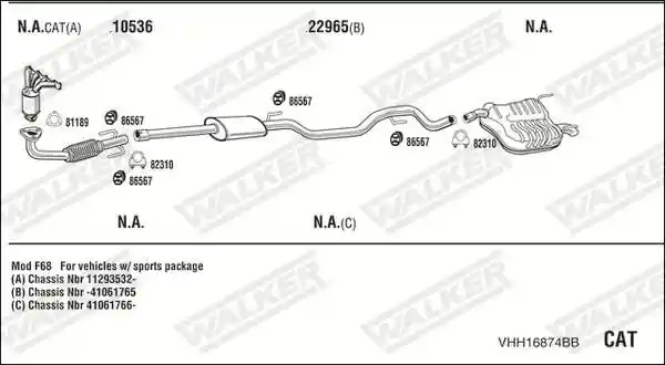 WALKER VHH16874BB