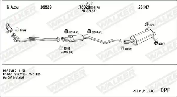 WALKER VHH19135BE