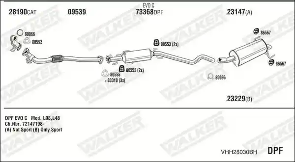 WALKER VHH28030BH