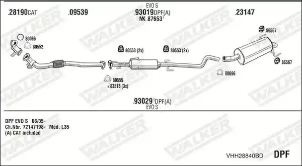 WALKER VHH28840BD