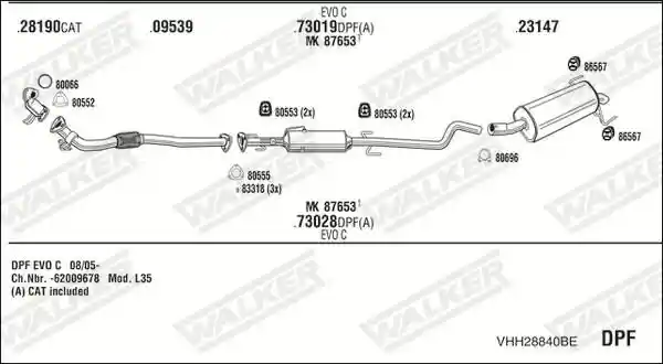 WALKER VHH28840BE