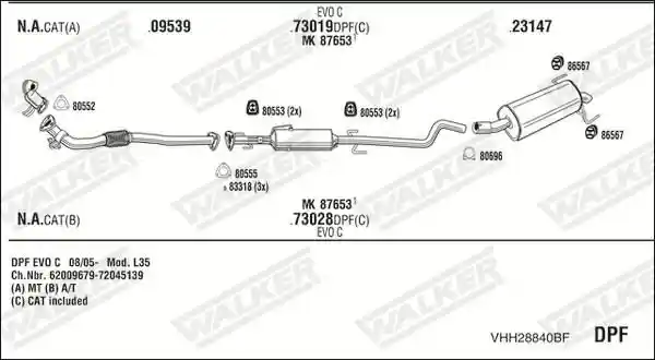 WALKER VHH28840BF