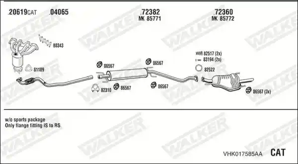 WALKER VHK017585AA