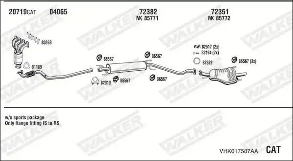 WALKER VHK017587AA