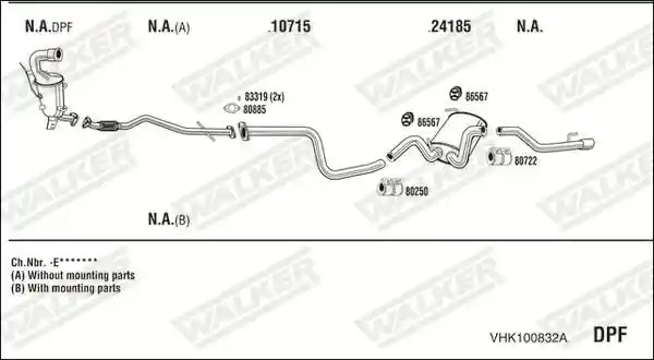 WALKER VHK100832A