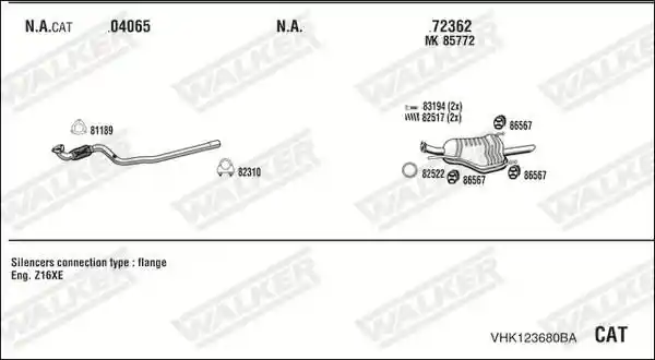 WALKER VHK123680BA