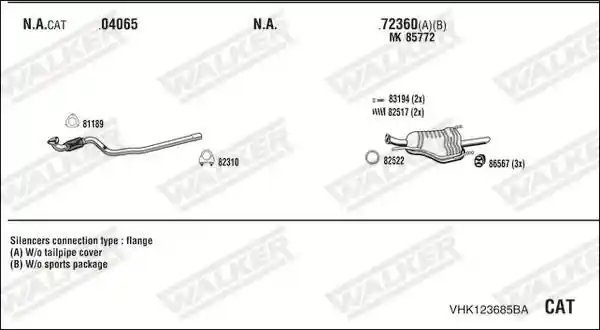 WALKER VHK123685BA