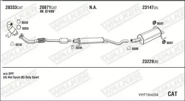 WALKER VHT19425A