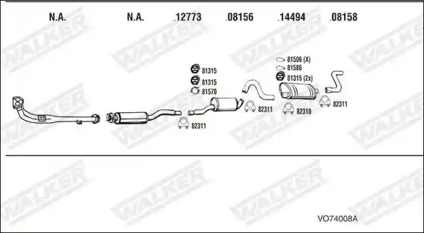 WALKER VO74008A