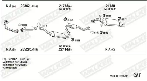 WALKER VOH05394AB