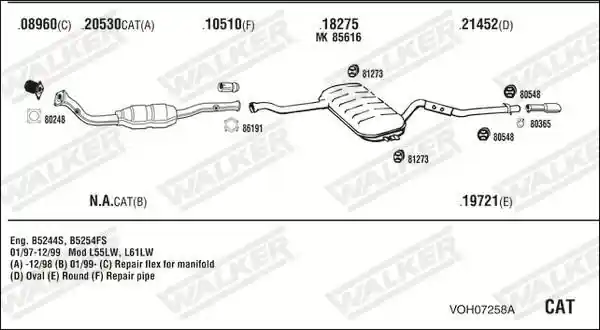 WALKER VOH07258A