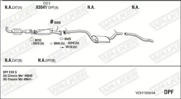 WALKER VOH19564A