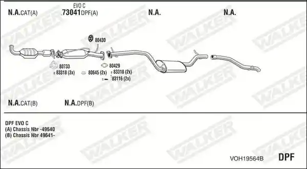 WALKER VOH19564B