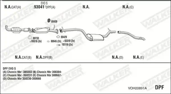 WALKER VOH20891A