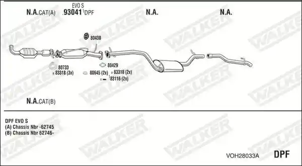 WALKER VOH28033A